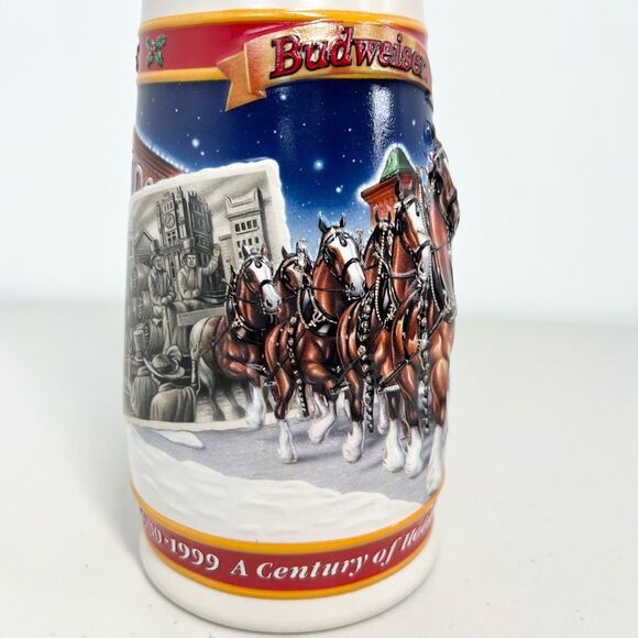 1999 Budweiser Holiday Stein The Clydesdale Legacy CS389 A Century Of Tradition - Picture 4 of 7